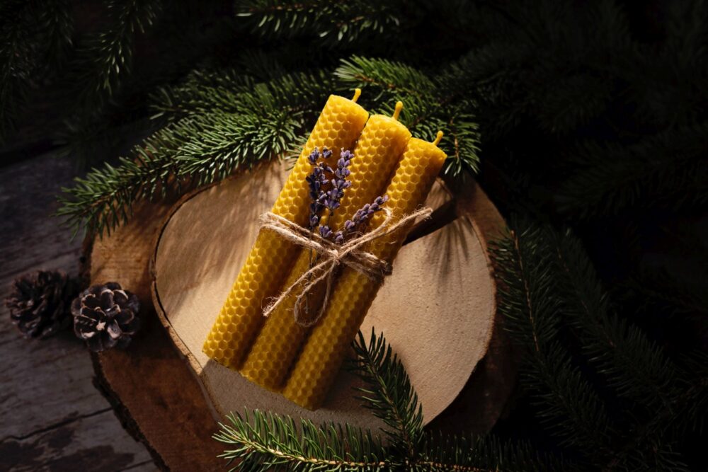 Zestaw świec z węzy