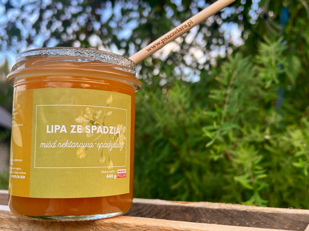 Miód lipowy ze spadzią