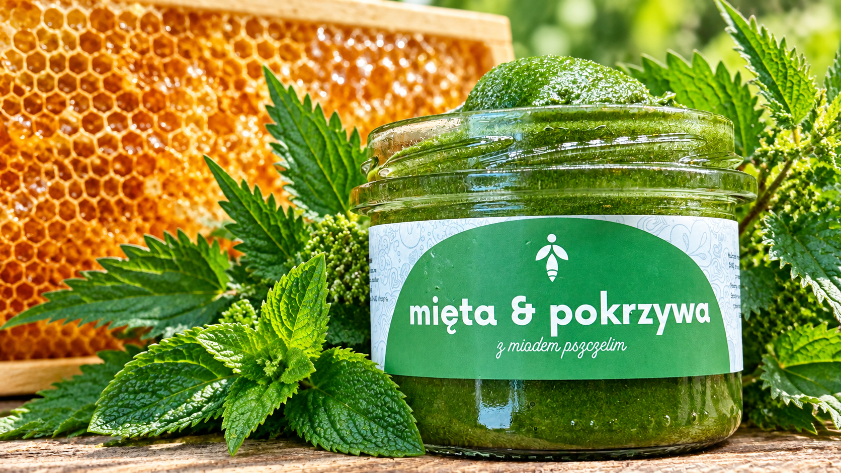 Miód z pokrzywą i miętą